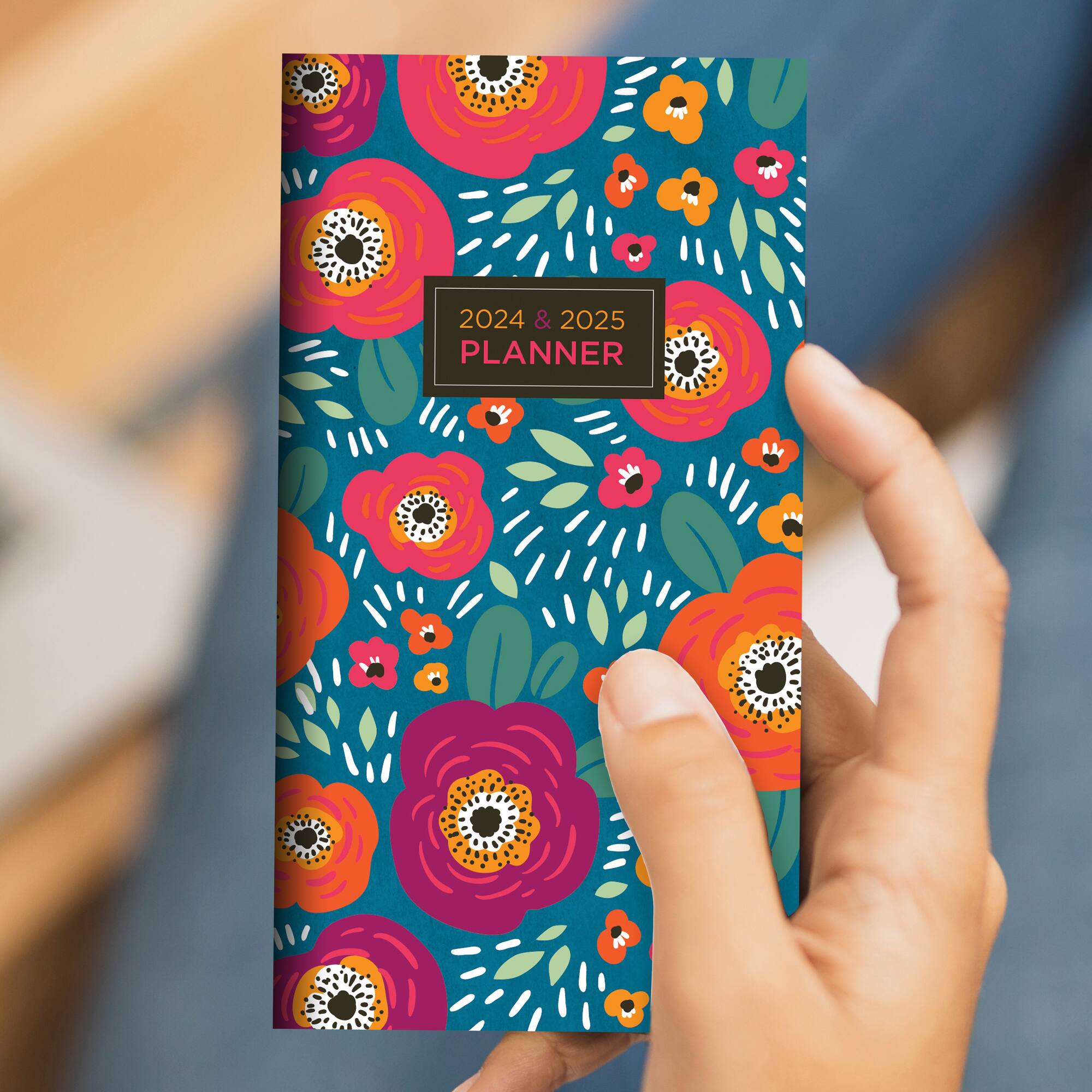 2024-2025 Bright Blooms Monthly Pocket Planner